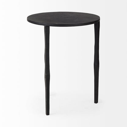 Mercana - Timothy 16.0L x 16.0W X 20.0H Ebony Black Iron Side Table - 69258 view 3