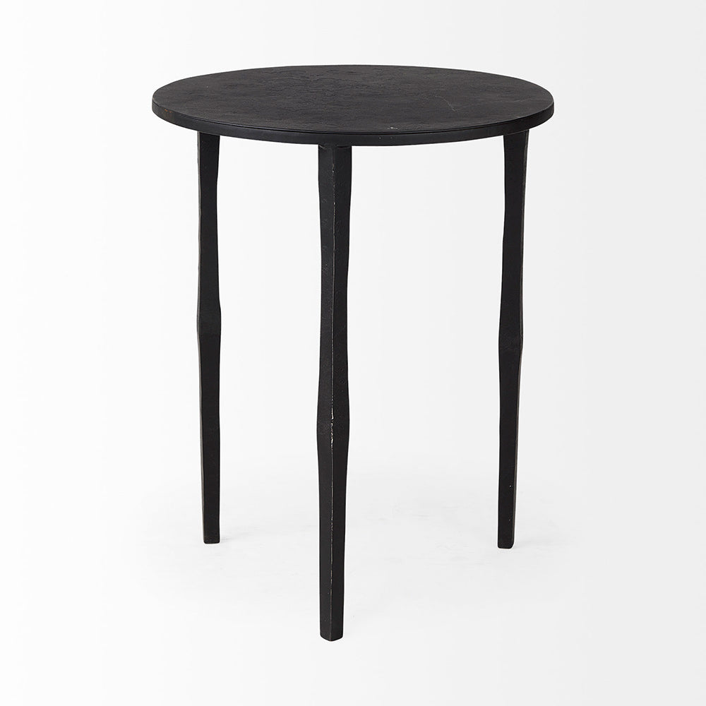 Mercana - Timothy 16.0L x 16.0W X 20.0H Ebony Black Iron Side Table - 69258 view 4