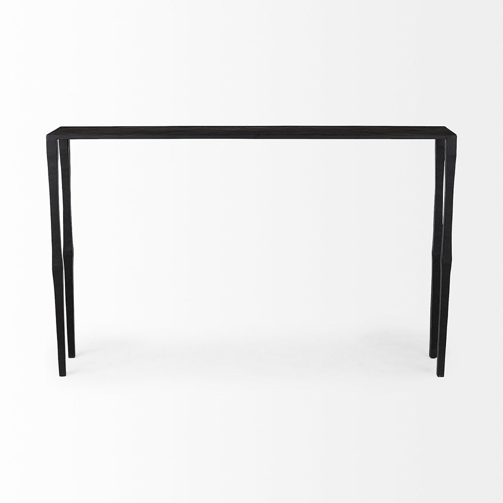 Mercana - Timothy 48.0 X 8.0 X 30.0 Ebony Black Iron Console Table - 69257 view 2