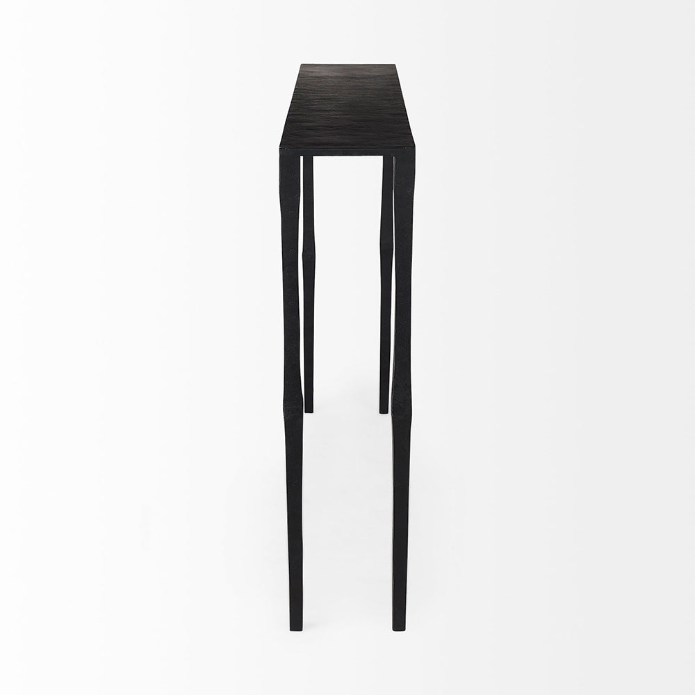 Mercana - Timothy 48.0 X 8.0 X 30.0 Ebony Black Iron Console Table - 69257 view 3