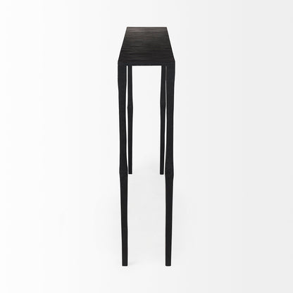 Mercana - Timothy 48.0 X 8.0 X 30.0 Ebony Black Iron Console Table - 69257 view 3