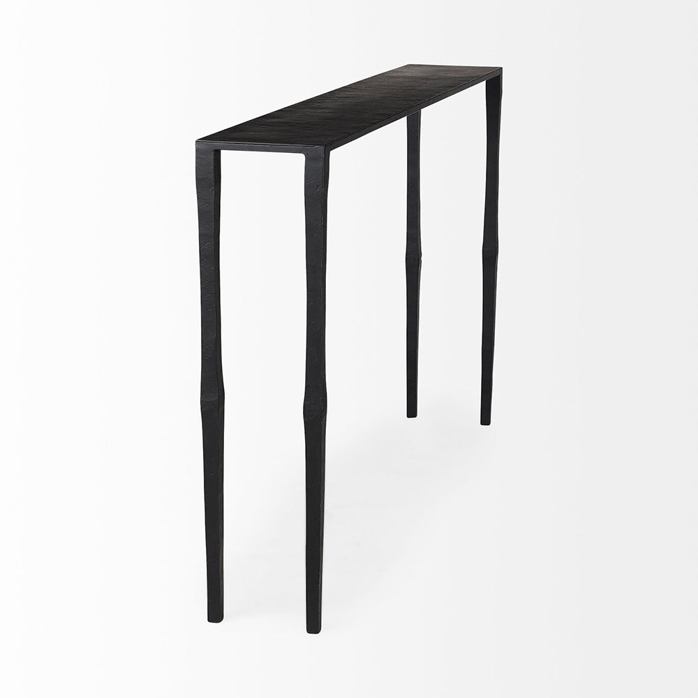 Mercana - Timothy 48.0 X 8.0 X 30.0 Ebony Black Iron Console Table - 69257 view 4