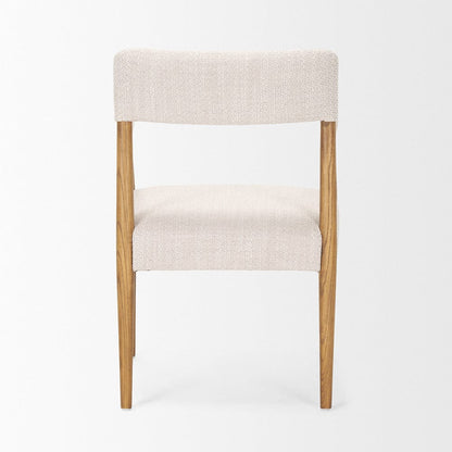 Mercana - Toni Light Brown Nettlewood w/Cream Heathered Performance Fabric Dining Chair - 70931 view 4