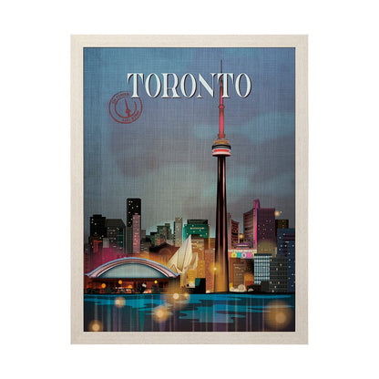 Mercana - Toronto Go Canada L by Mercana Studio a Hand Embellished Decograph Framed Art Print - 13789 view 1