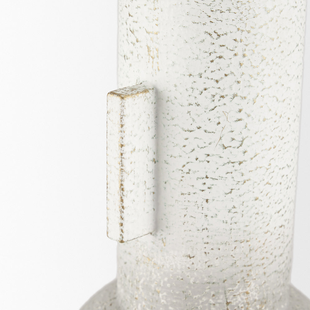 Mercana - Torres Tall Textured Off White w/ Gold Metal Vase - 70956 view 6