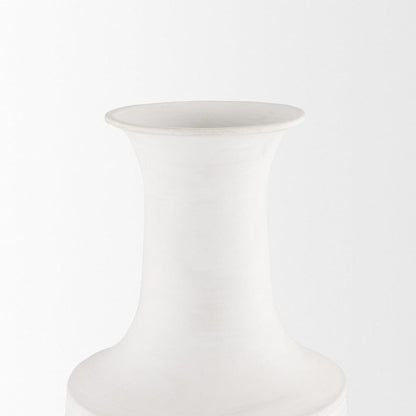 Mercana - Toru Medium White w/ Grey Ombre Metal Vase - 70957 view 3