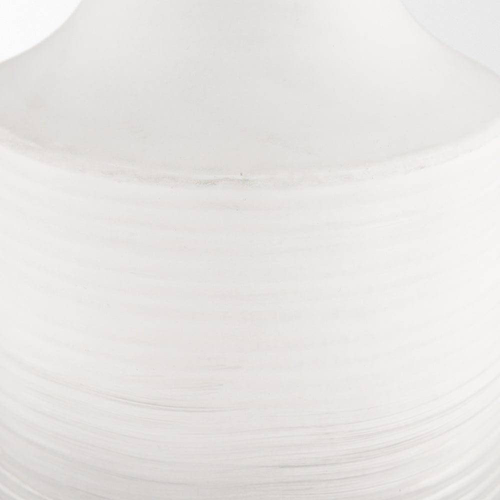 Mercana - Toru Tall White w/ Grey Ombre Metal Vase - 70958 view 4