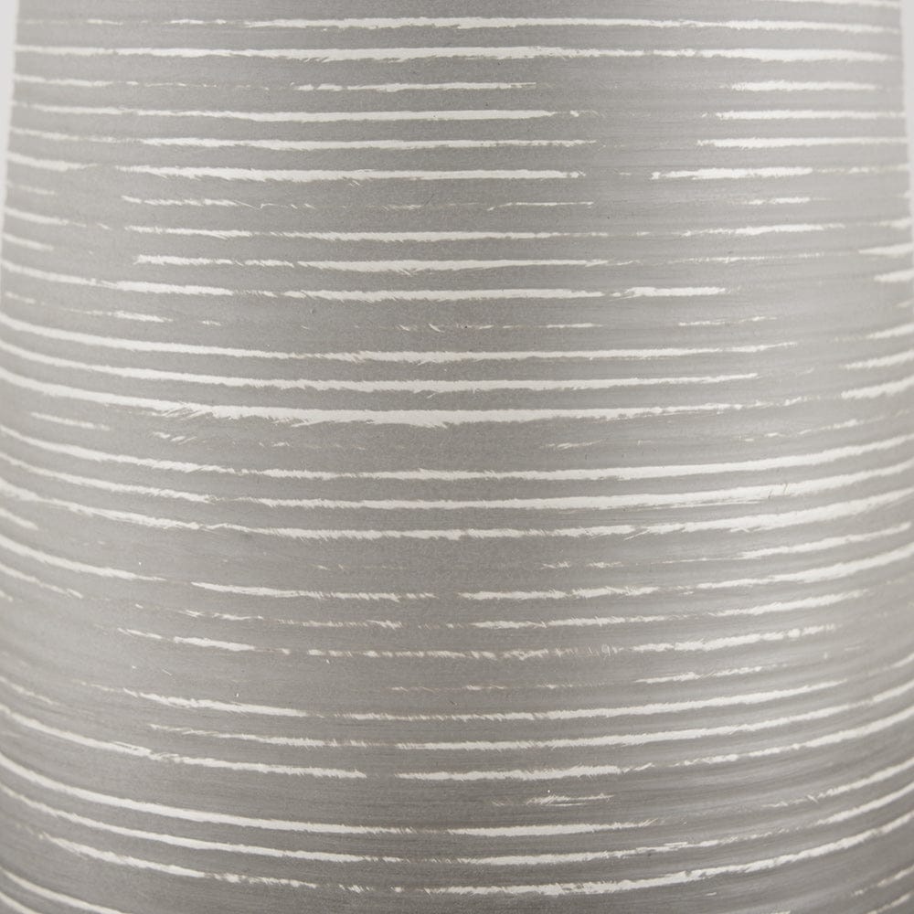 Mercana - Toru Tall White w/ Grey Ombre Metal Vase - 70958 view 5
