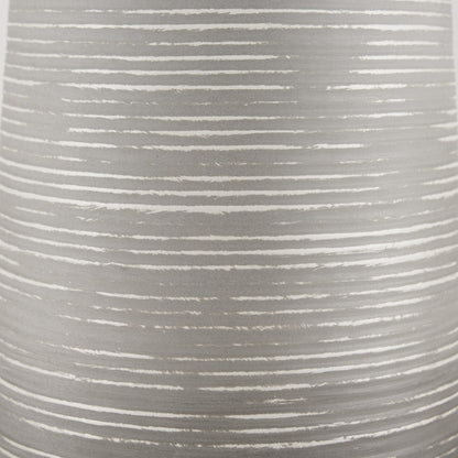 Mercana - Toru Tall White w/ Grey Ombre Metal Vase - 70958 view 5