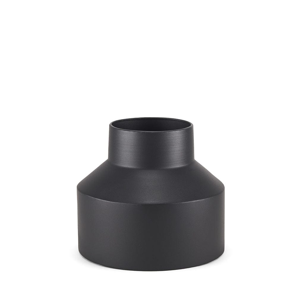 Mercana - Tosca Medium Matte Black Metal Vase - 70946 view 1