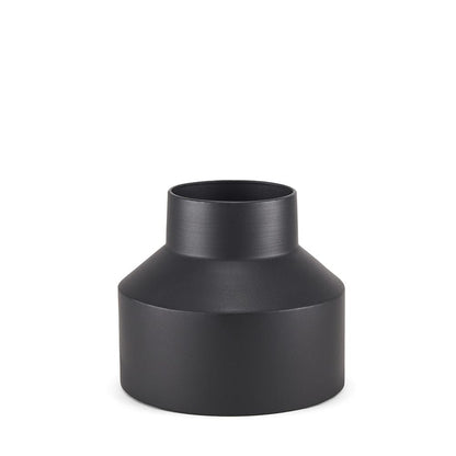 Mercana - Tosca Medium Matte Black Metal Vase - 70946 view 1