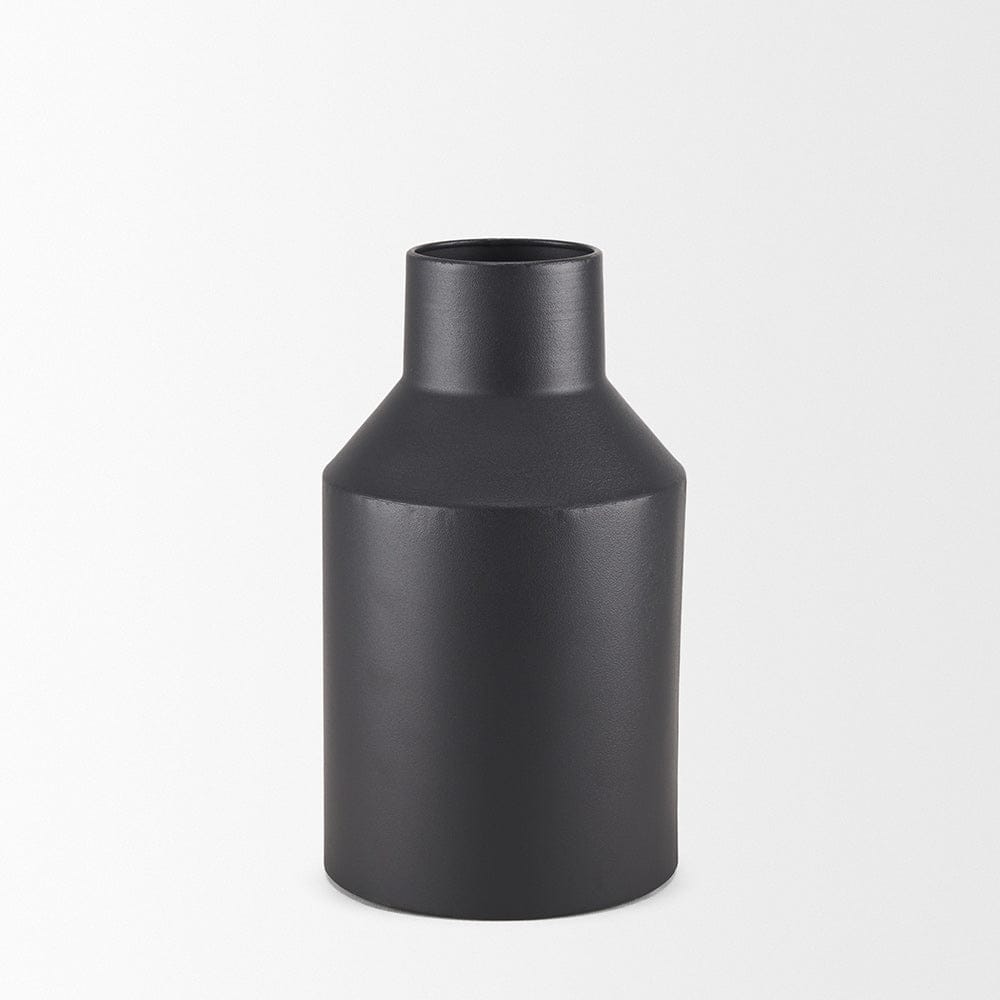Mercana - Tosca Small Matte Black Metal Vase - 70945 view 2