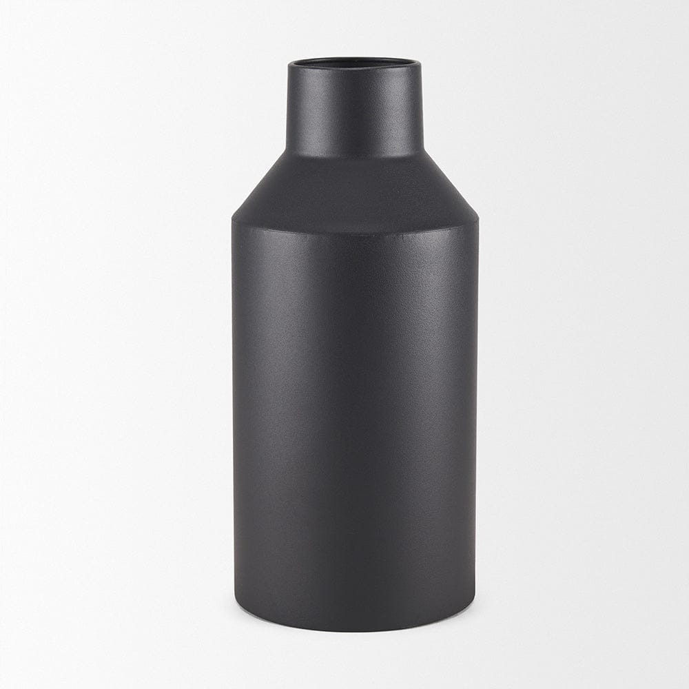 Mercana - Tosca Tall Matte Black Metal Vase - 70947 view 2