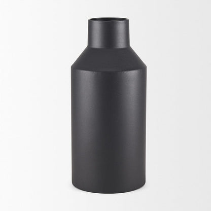 Mercana - Tosca Tall Matte Black Metal Vase - 70947 view 2