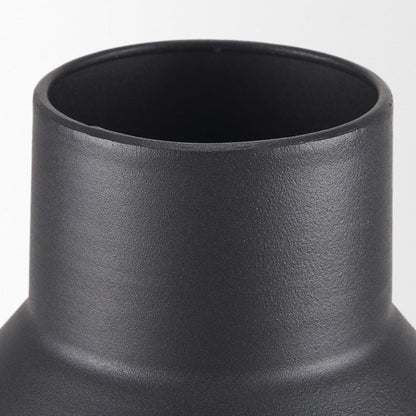 Mercana - Tosca Tall Matte Black Metal Vase - 70947 view 3