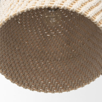 Mercana - Tosha 1-Light Cotton Rope Bell Pendant - 70918 view 8