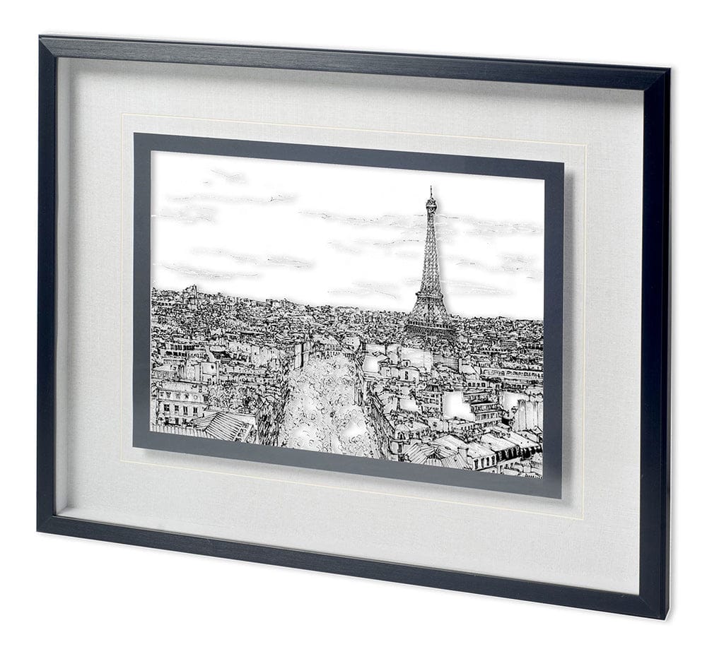 Mercana - Tour of Europe I by Melissa Wang a Hand Embellished Textured Framed Art Print Matted under Glass - 11862 view 1