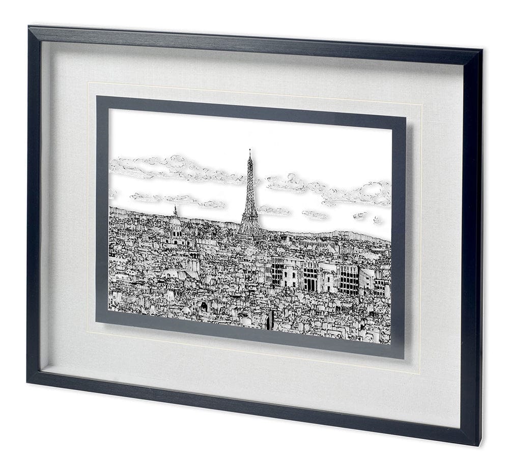 Mercana - Tour of Europe II by Melissa Wang a Hand Embellished Textured Framed Art Print Matted under Glass - 11863 view 1