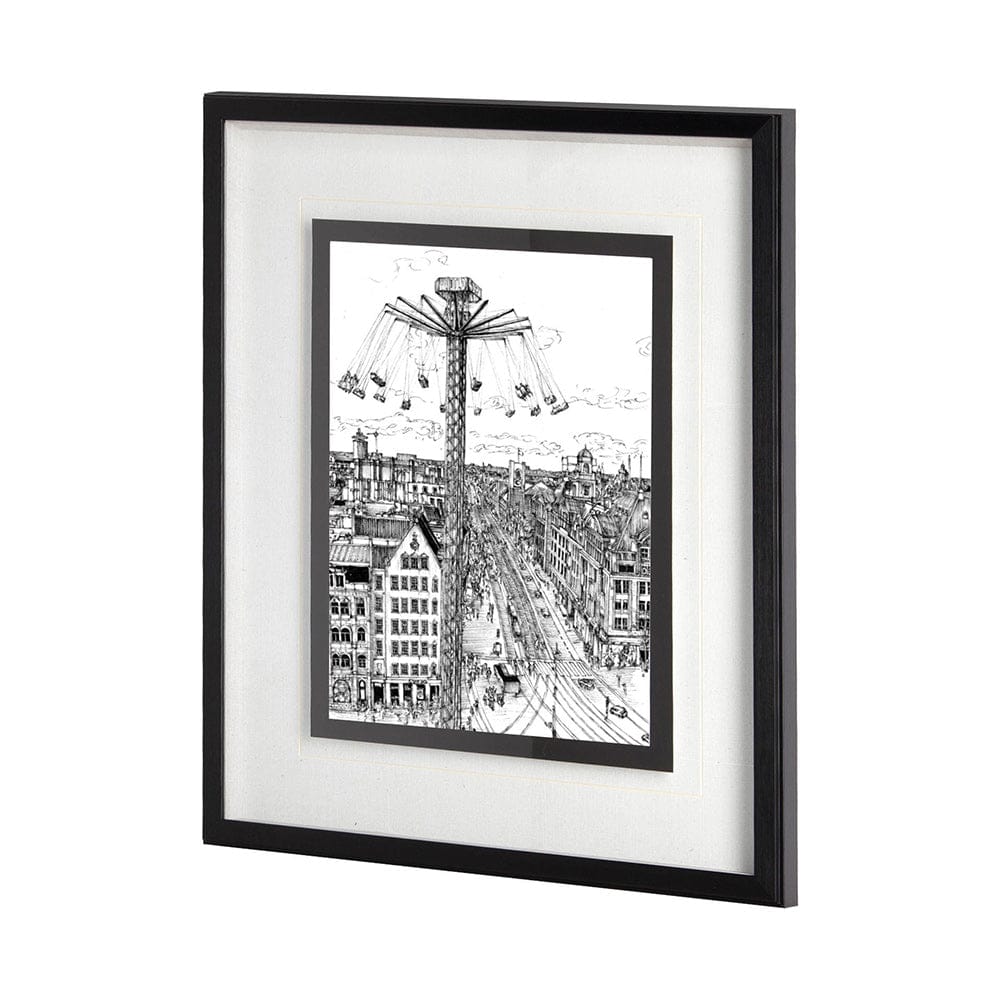 Mercana - Tour of Europe IV by Melissa Wang a Hand Embellished Textured Framed Art Print Matted under Glass - 11865 view 1