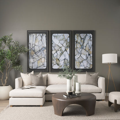 Mercana - Tovah Tall Textured White w/ Gold Metal Vase - 70952 view 6