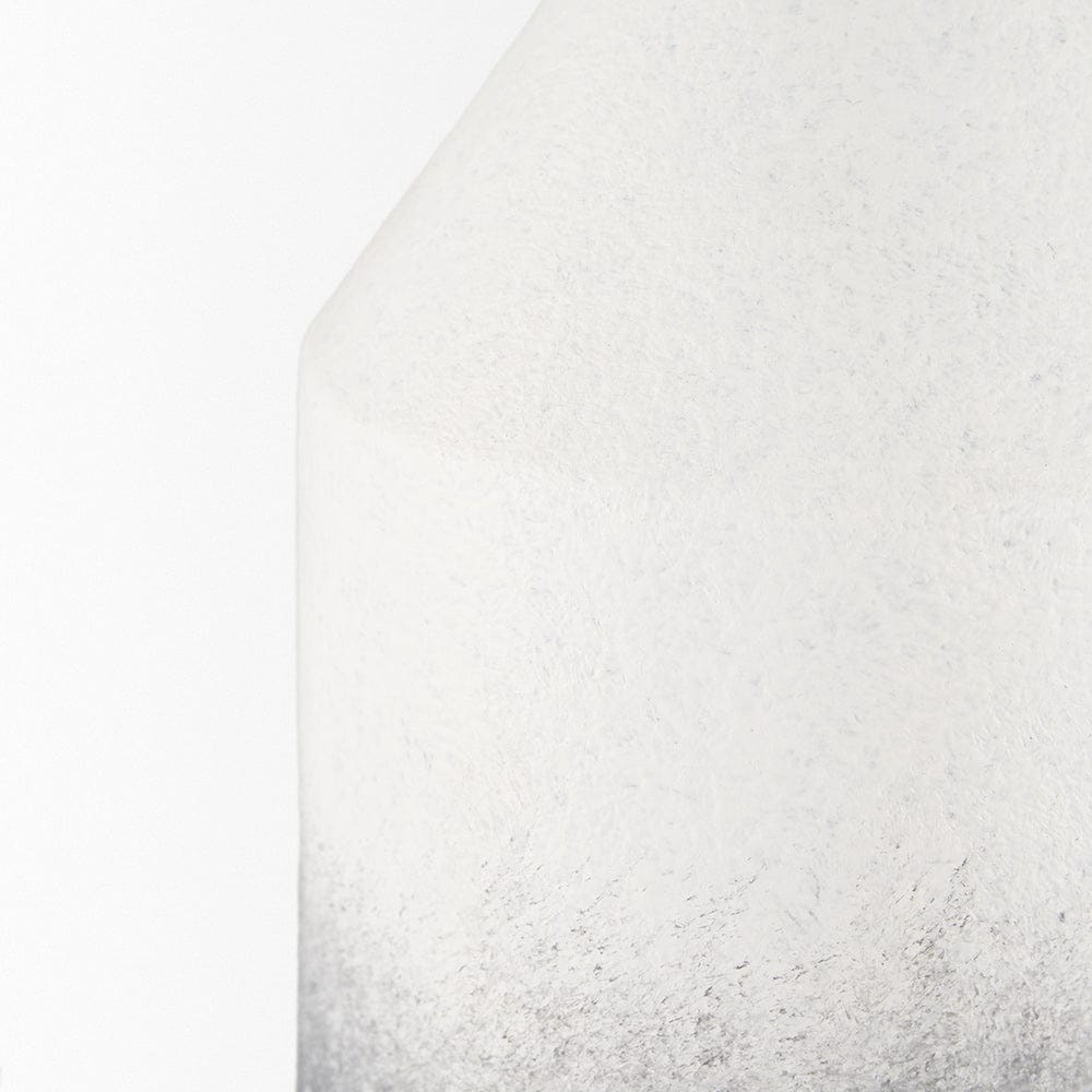 Mercana - Townley Small White w/ Black Ombre Metal Vase - 70953 view 4
