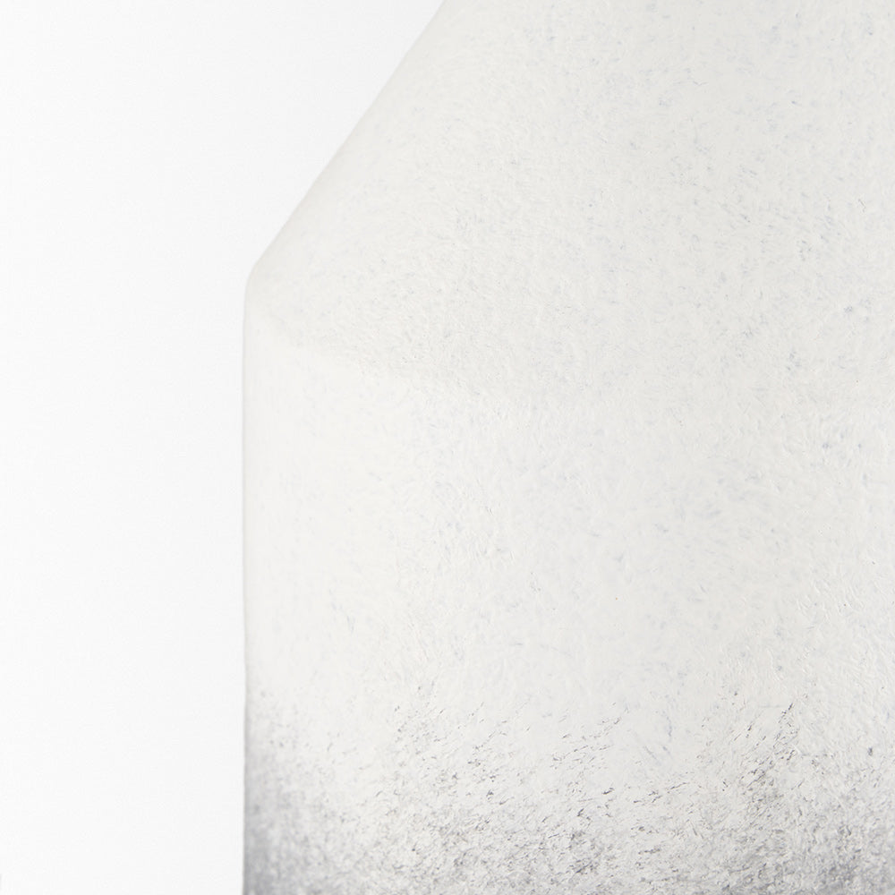 Mercana - Townley Tall White w/ Black Ombre Metal Vase - 70954 view 4