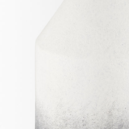 Mercana - Townley Tall White w/ Black Ombre Metal Vase - 70954 view 4