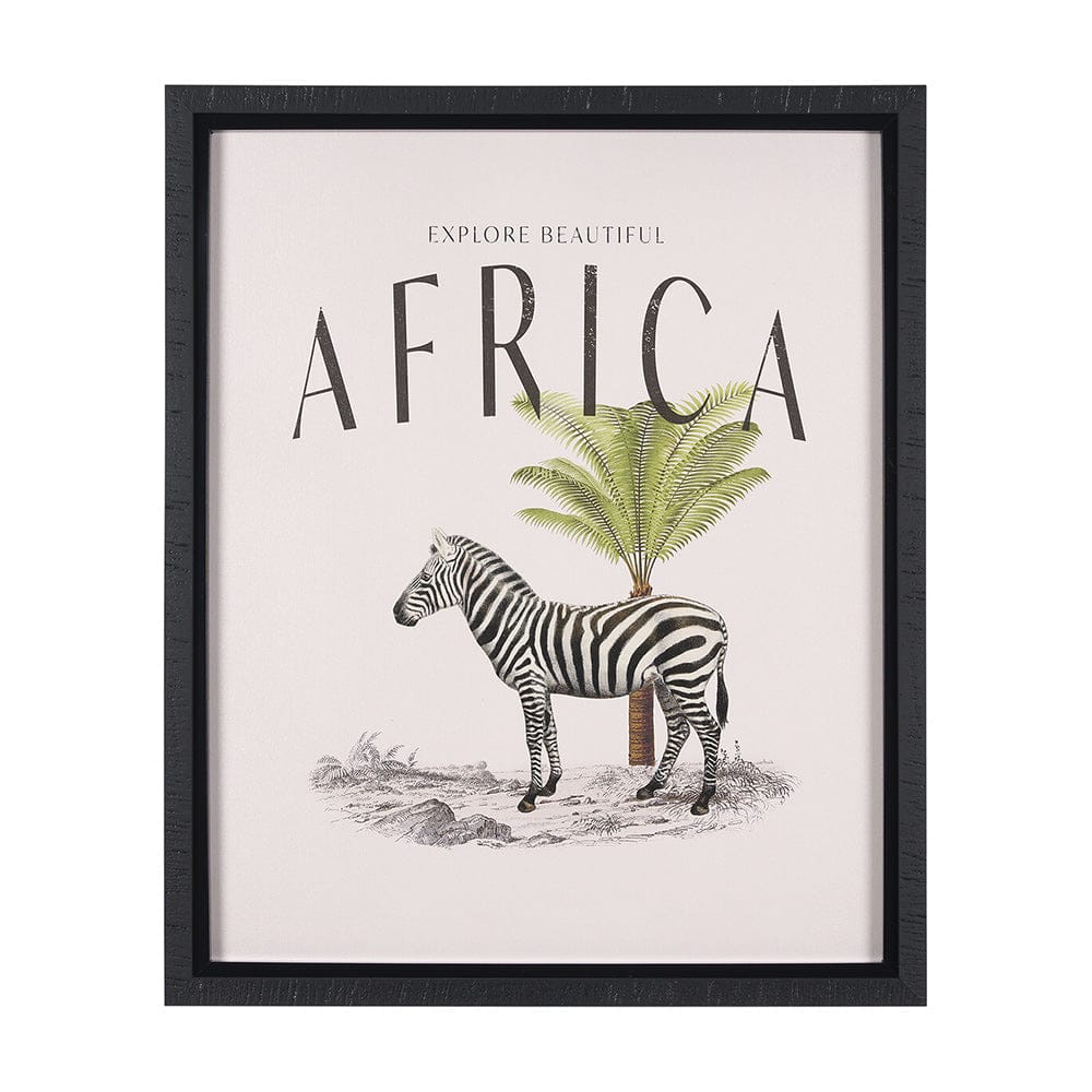 Mercana - Travel Guide - Africa by Vintage Collection a Hand Embellished Textured Framed Art Print - 15367 view 1