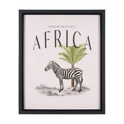 Mercana - Travel Guide - Africa by Vintage Collection a Hand Embellished Textured Framed Art Print - 15367 view 1