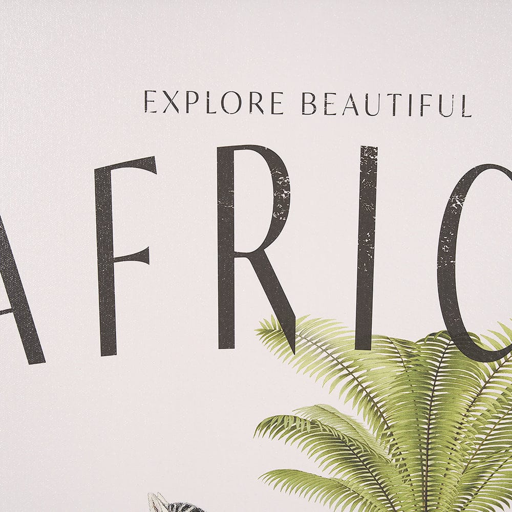 Mercana - Travel Guide - Africa by Vintage Collection a Hand Embellished Textured Framed Art Print - 15367 view 6
