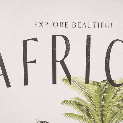 Mercana - Travel Guide - Africa by Vintage Collection a Hand Embellished Textured Framed Art Print - 15367 view 6