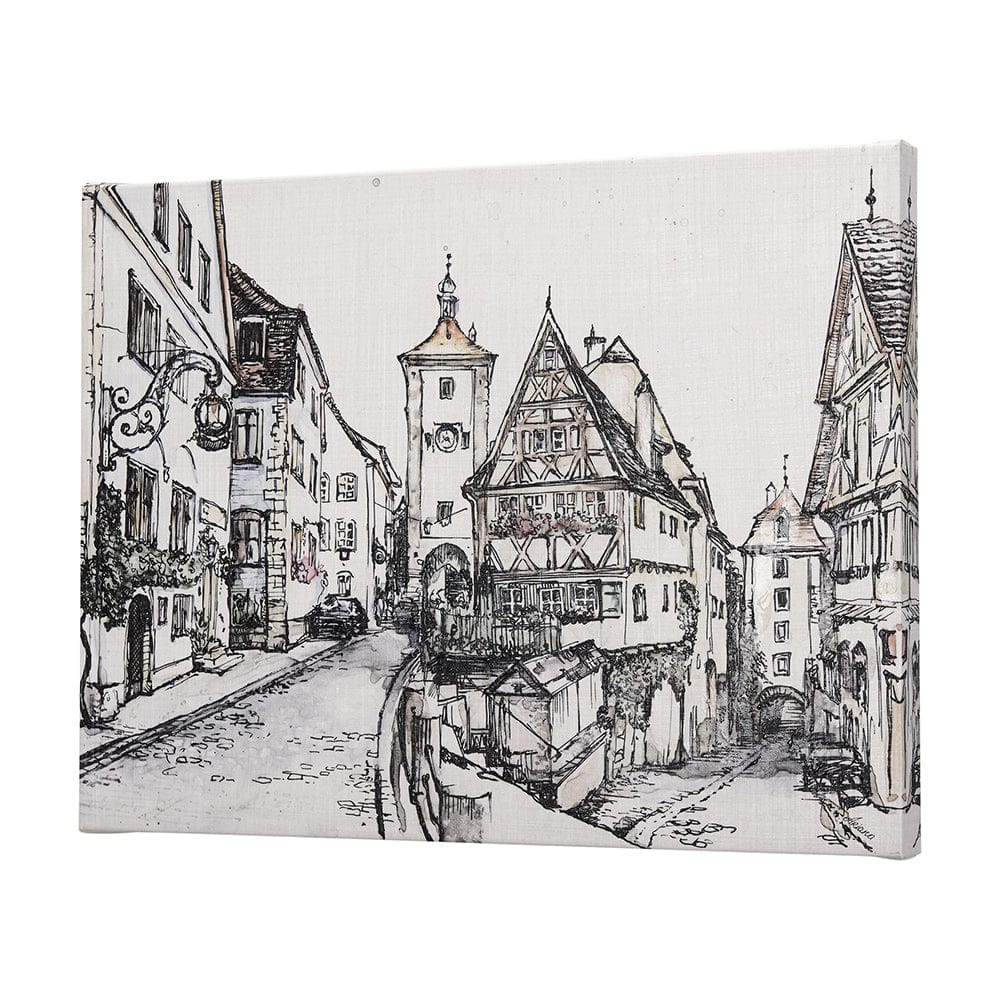 Mercana - Travel memories I by Mercana Studio a Hand Embellished Textured Canvas - 102312-S view 2