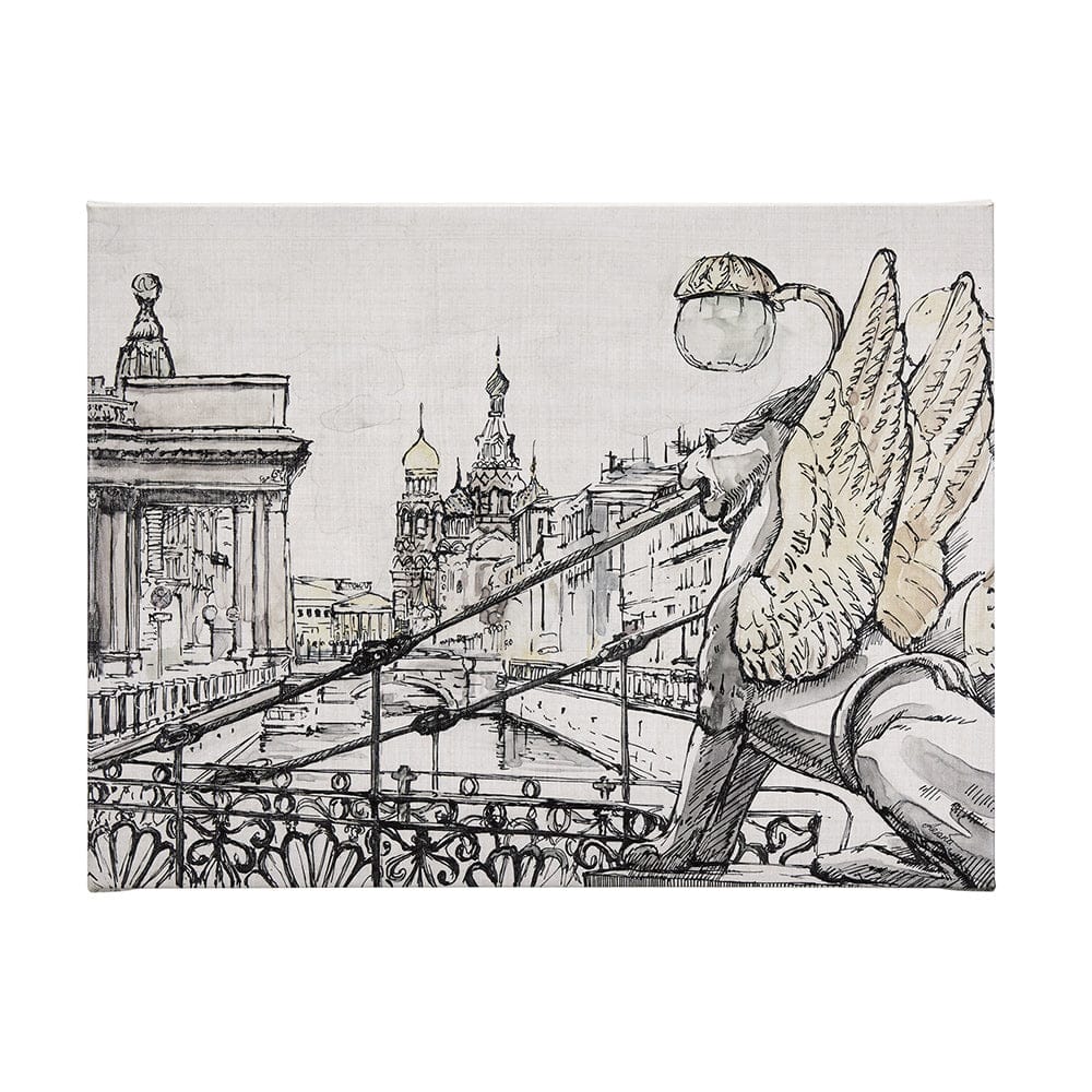 Mercana - Travel memories III by Mercana Studio a Hand Embellished Textured Canvas - 102314-L view 1