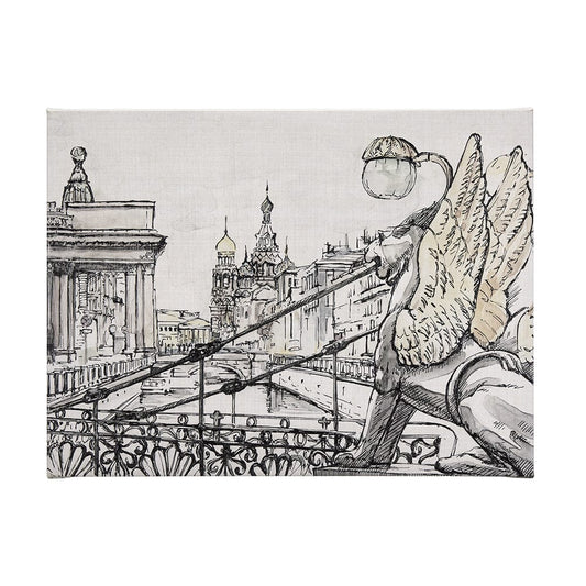 Mercana - Travel memories III by Mercana Studio a Hand Embellished Textured Canvas - 102314-L view 1