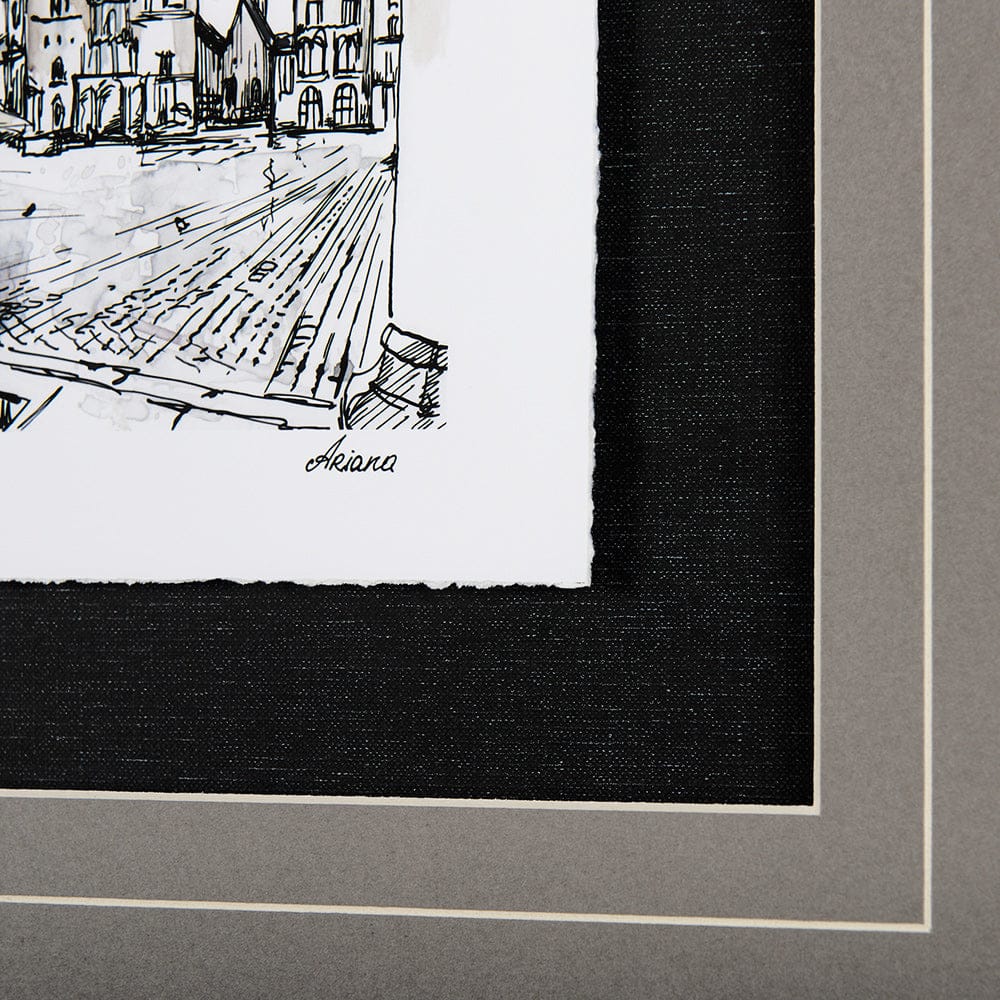 Mercana - Travel memories IV by Natalia a Framed Art Print Matted under Glass - 14456 view 6