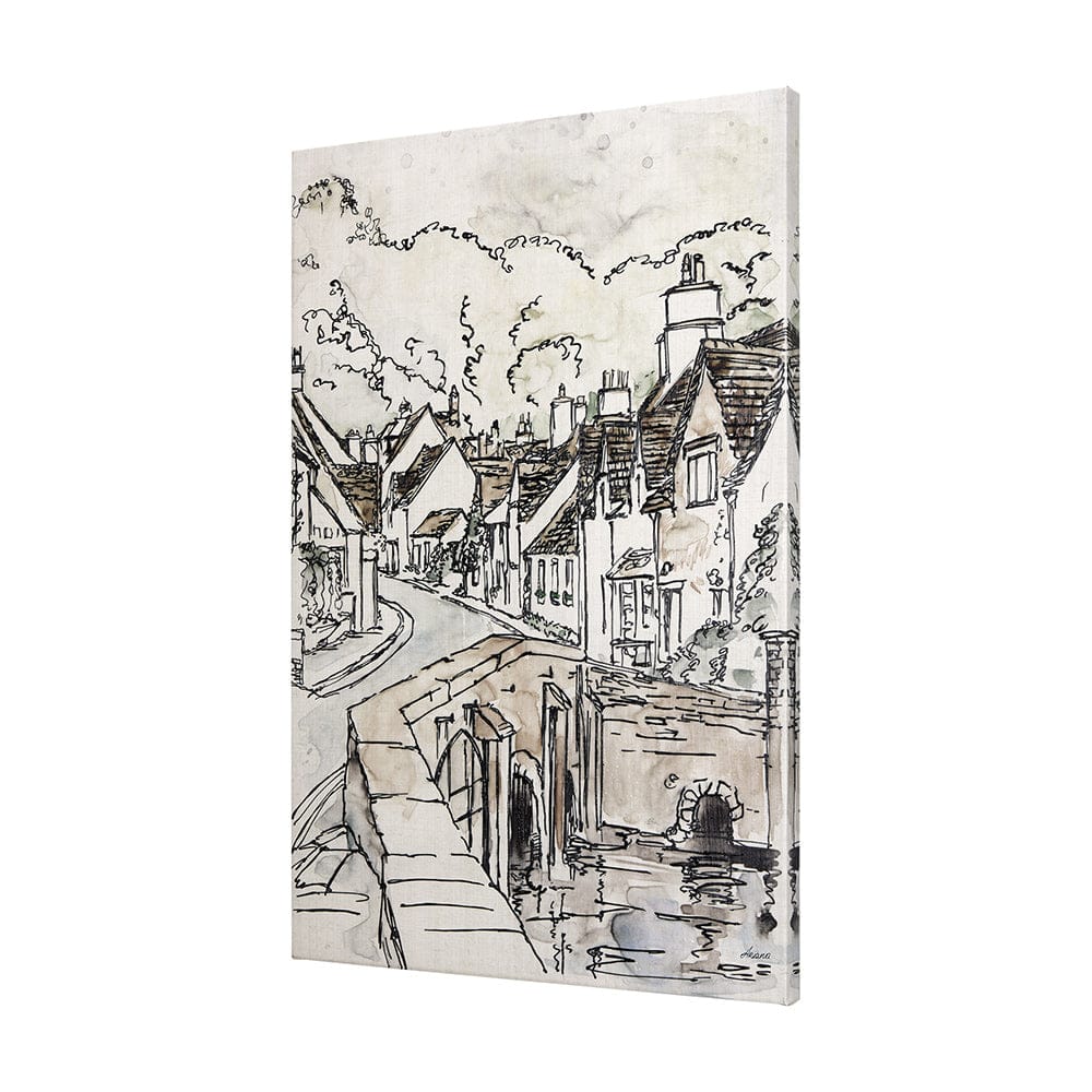Mercana - Travel memories VI by Mercana Studio a Hand Embellished Textured Canvas - 102317-S view 2