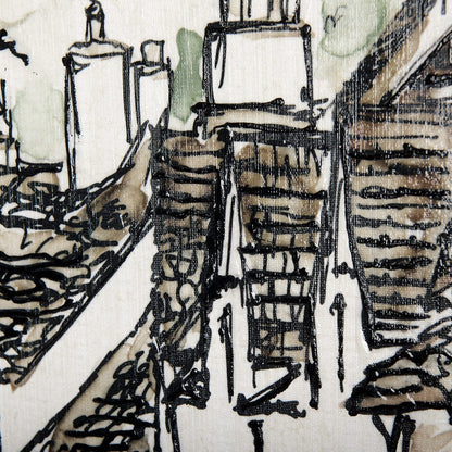 Mercana - Travel memories VI by Mercana Studio a Hand Embellished Textured Canvas - 102317-S view 6