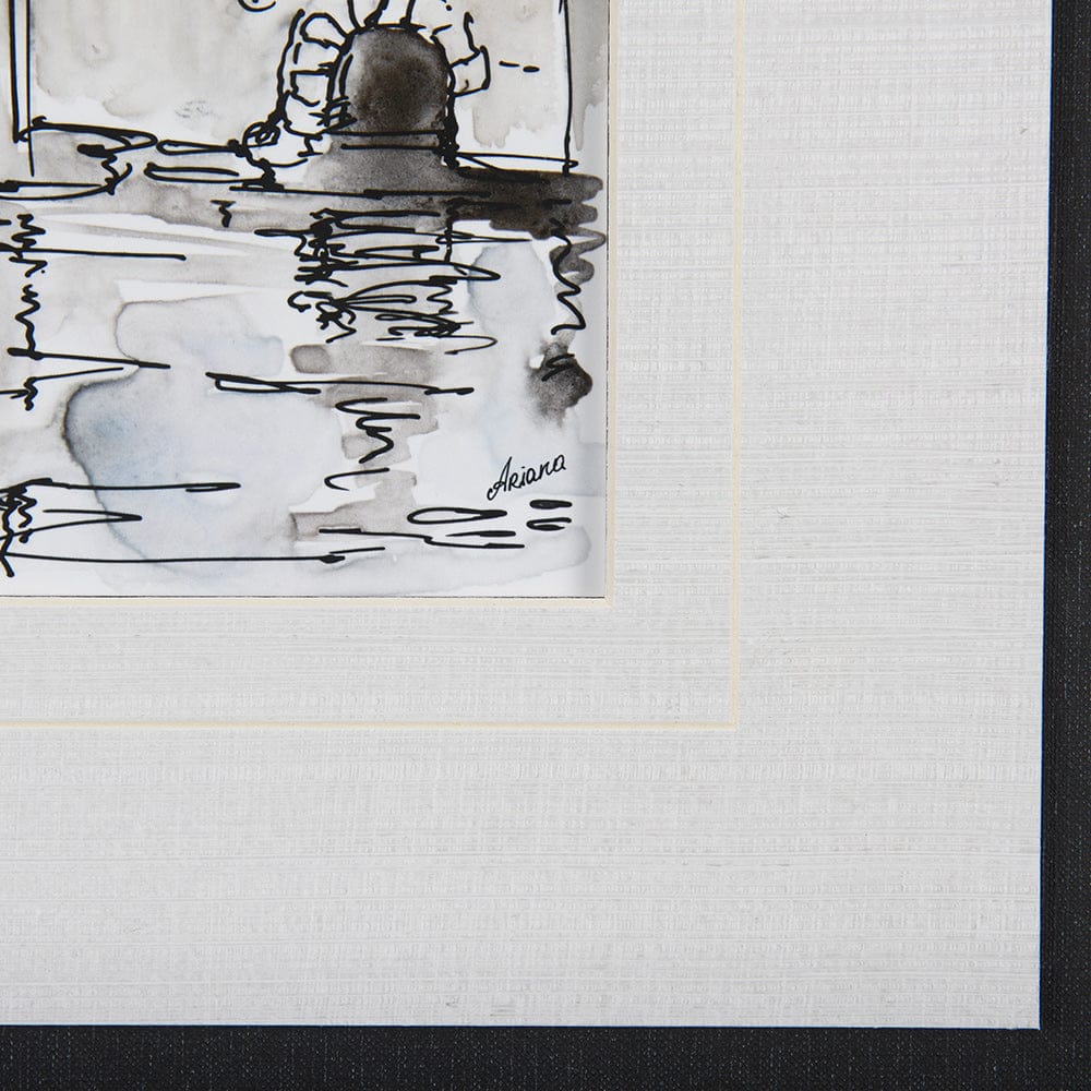 Mercana - Travel memories VI by Natalia a Framed Art Print Matted under Glass - 14458 view 6