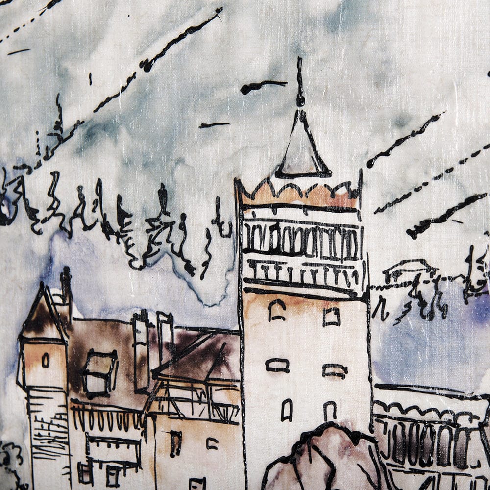 Mercana - Travel Memories VII by Mercana Studio a Hand Embellished Textured Canvas - 102318-L view 6