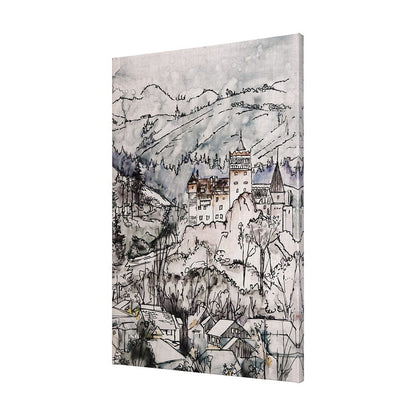 Mercana - Travel memories VII by Mercana Studio a Hand Embellished Textured Canvas - 102318-S view 2