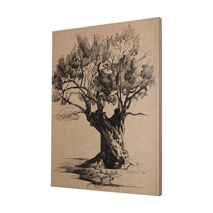 Mercana - Tree Drawing I by Mercana Studio a Hand Embellished Textured Canvas - 102501-L view 2