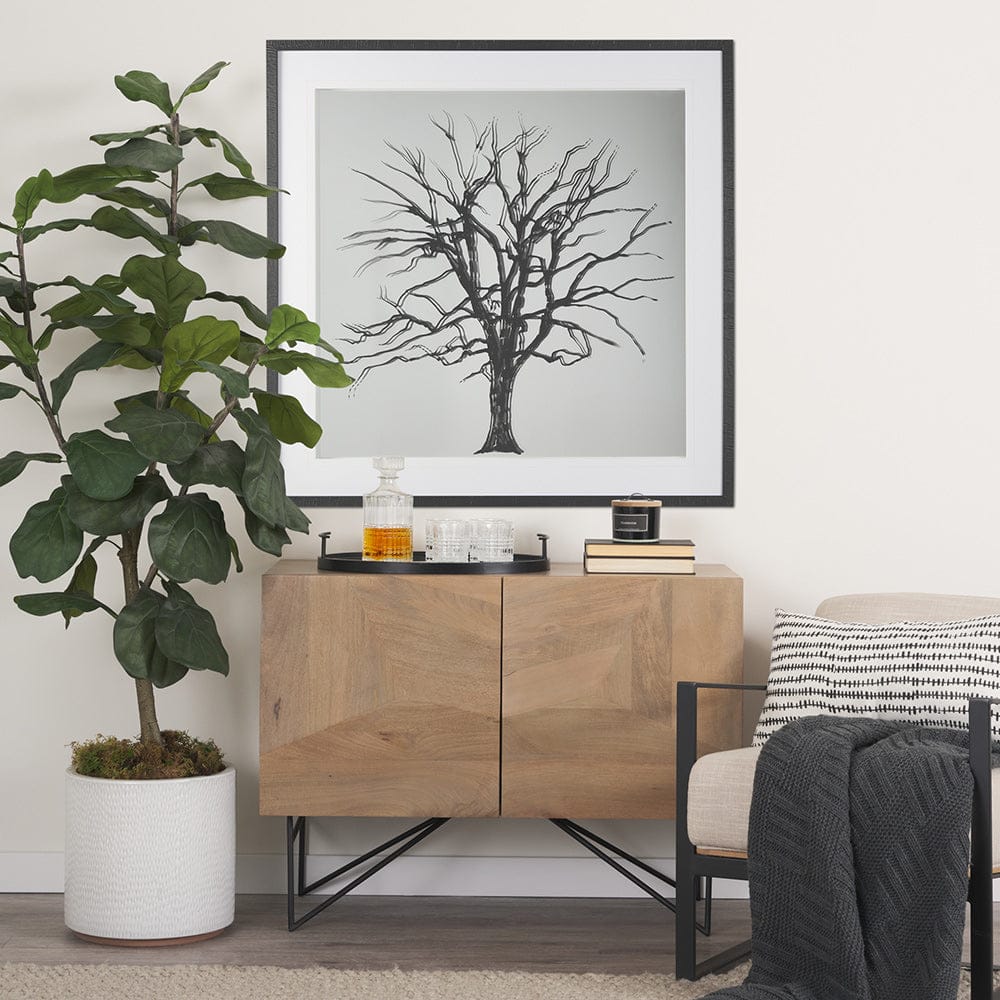 Mercana - Tree of Life by Studio M a handmade Original Framed Artwork on Glass - 14671 view 8