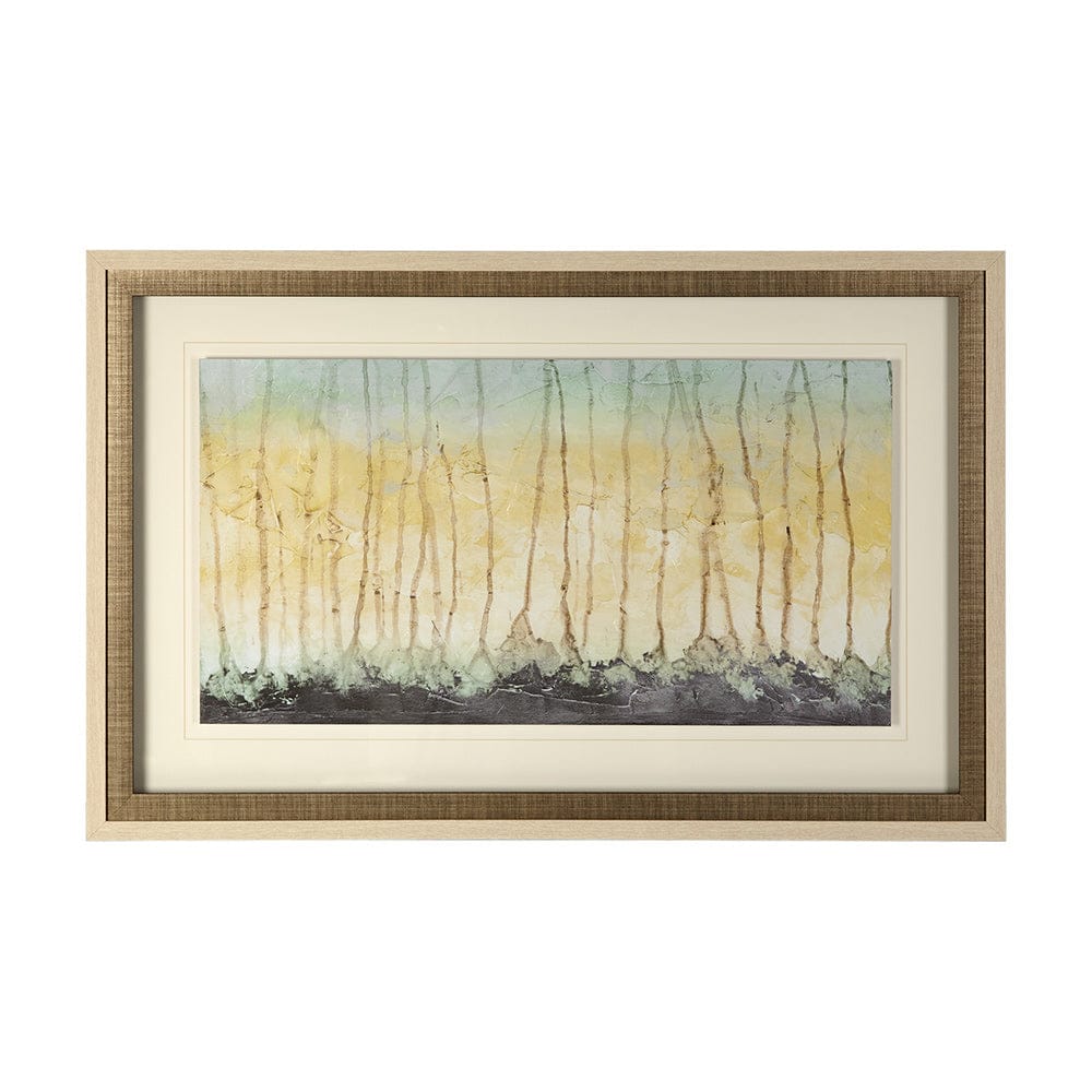 Mercana - Treeline Light I by Jennifer Goldberger Hand Embellished Textured Framed Art Print Matted under Glas - 12293 view 1