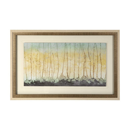 Mercana - Treeline Light I by Jennifer Goldberger Hand Embellished Textured Framed Art Print Matted under Glas - 12293 view 1