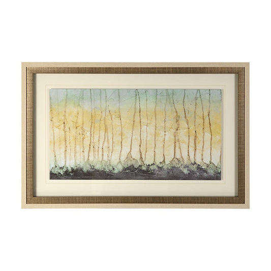 Mercana - Treeline Light I by Jennifer Goldberger Hand Embellished Textured Framed Art Print Matted under Glas - 12293 view 1