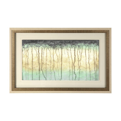 Mercana - Treeline Light II by Jennifer Goldberger Hand Embellished Framed Art Print Matted under Glass - 12294 view 1