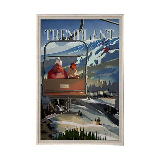 Mercana - Tremblant Go Canada XL by Mercana Studio a Hand Embellished Decograph Framed Art Print under Glass - 14065 view 1