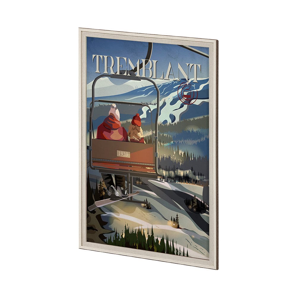 Mercana - Tremblant Go Canada XL by Mercana Studio a Hand Embellished Decograph Framed Art Print under Glass - 14065 view 2