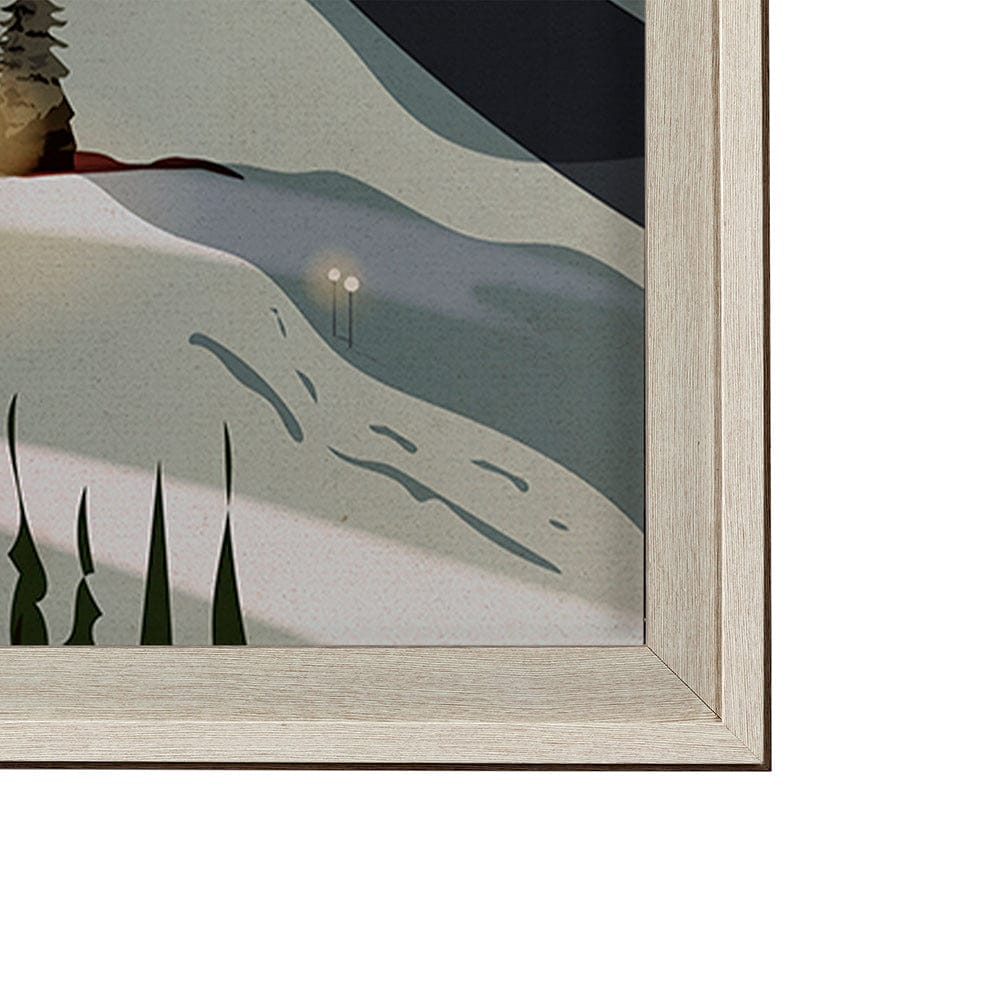 Mercana - Tremblant Go Canada XL by Mercana Studio a Hand Embellished Decograph Framed Art Print under Glass - 14065 view 3