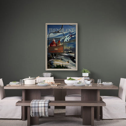 Mercana - Tremblant Go Canada XL by Mercana Studio a Hand Embellished Decograph Framed Art Print under Glass - 14065 view 6